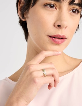 Anillo de compromiso de oro 14 k Fonelli