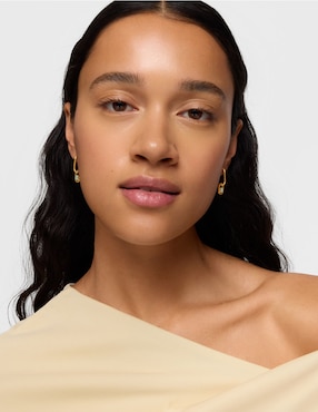 Aretes de Aro oso Tous Camille de plata P 925 con acabado baño de oro amazonita