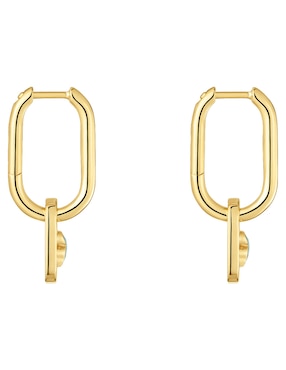 Aretes de Aro oso Tous Camille de plata P 925 con acabado baño de oro amazonita