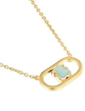 Collar de oso Tous Camille de plata P 925 con acabado baño de oro
