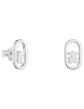 Broqueles de oso Tous Camille de plata p 925 con acabado brillante