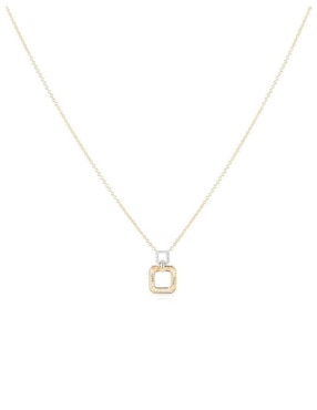 Gargantilla cuadrada Joyerias Bizzarro de oro amarillo 14 k