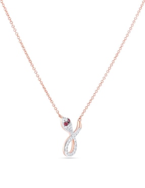 Gargantilla de serpiente Joyerias Bizzarro de oro rosa 14 k