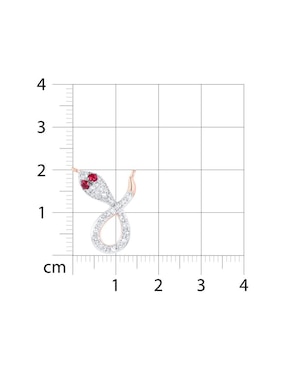 Gargantilla de serpiente Joyerias Bizzarro de oro rosa 14 k