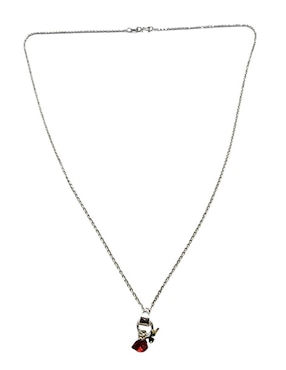 Collar con dije de corazón Limerence By Claudia Herrera Cereza de plata P 925