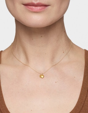 Collar de corazón Tous flechazo de oro amarillo 14 k