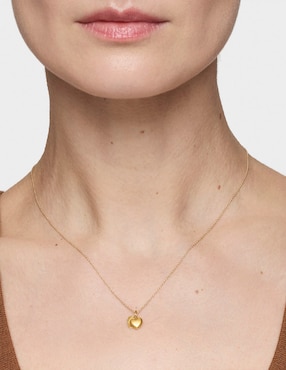 Collar de corazón Tous flechazo de oro amarillo 14 k