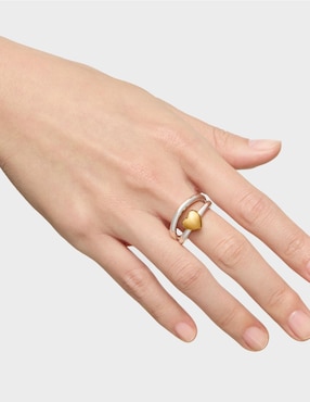 Anillo de corazón Tous Flechazo P 925 de plata brillante