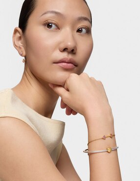 Pulsera Tous de plata con rodolita P 925 Flechazo acabado brillante