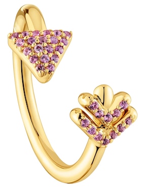 Anillo con gema de flecha Tous Flechazo P 925 de plata rodolita brillante