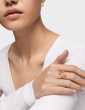 Anillo con gema de flecha Tous Flechazo P 925 de plata rodolita brillante