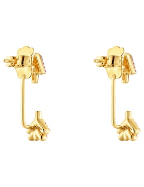Broqueles de Flecha Tous Flechazo de plata P 925 con acabado baño de oro rodolita