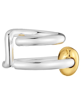 Ear cuff de corazón Tous Flechazo de plata P 925 con acabado brillante