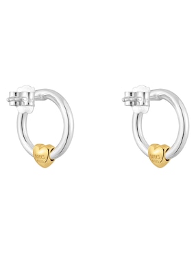 Broqueles de corazón Tous Flechazo de plata P 925 con acabado brillante