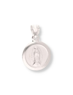 Dije redondo Enjoya Virgen de Guadalupe de plata P 925