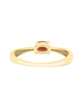 Anillo Fascinare Rubeos 14 k de oro rubí y diamante brillante