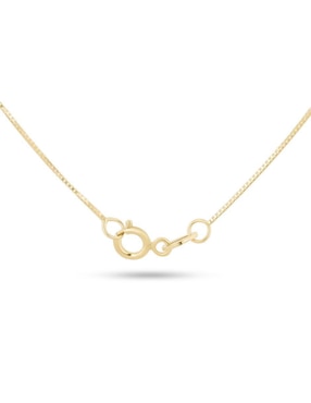 Collar con dije Letra P Joyerías Bizzarro de oro amarillo 14 K