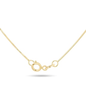 Collar con dije Letra P Joyerías Bizzarro de oro amarillo 14 K