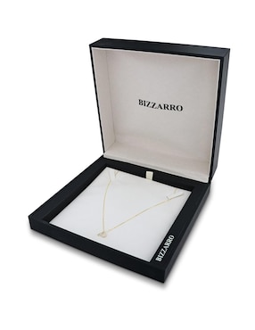 Collar con dije Letra P Joyerías Bizzarro de oro amarillo 14 K