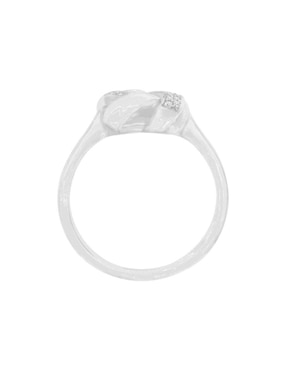 Anillo de nudo Fianelli Abriana 14 k de oro blanco diamante brillante