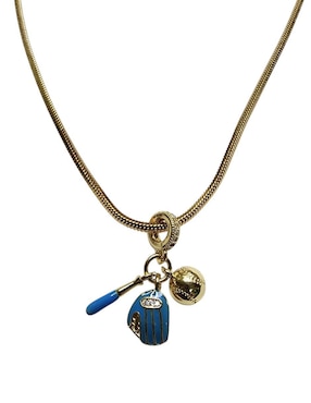 Collar con dije Limerence By Claudia Herrera Béisbol de oro laminado 14 K