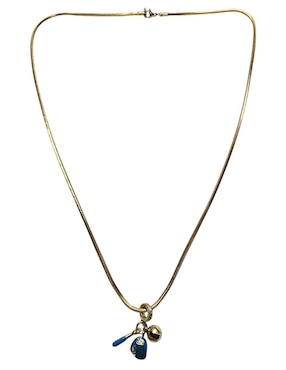 Collar con dije Limerence By Claudia Herrera Béisbol de oro laminado 14 K