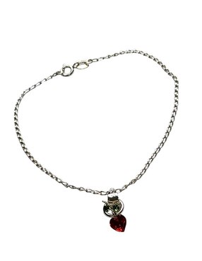 Pulsera Limerence by Claudia Herrera de plata con zirconia P 925 cerezas