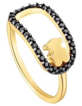 Imagen de producto Anillo de oso Tous Camille de plata P 925 espinela con acabado baño de oro