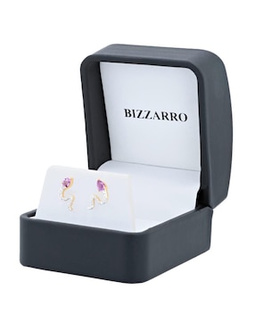 Broqueles de serpiente Joyerias Bizzarro de oro amarillo 14 K con acabado brillante diamante