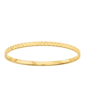 Anillo circular Joyería M De Leon 10 k de oro amarillo brillante