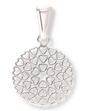 Dije redondo Enjoya Love de plata P 925