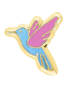 Broquel de colibrí Joyería M De Leon de oro amarillo 10 K con acabado brillante
