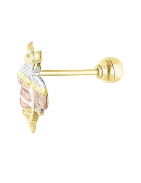 Arete de abeja Joyería M De Leon de oro 10 K con acabado brillante