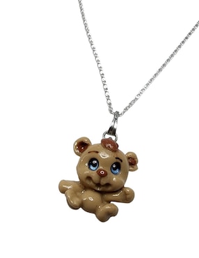 Collar con dije de oso Limerence By Claudia Herrera Ternura de plata P 925