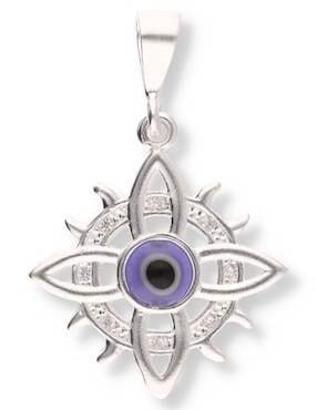 Dije de ojo turco Enjoya Love de plata P 925 circonita