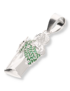 Dije Enjoya San Judas Tadeo de plata P 925 circonita
