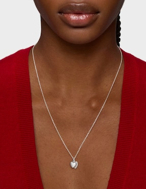 Collar con dije de corazón Tous Flechazo de plata P 925