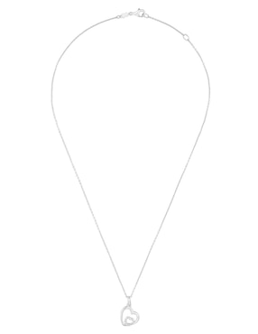 Collar con dije de corazón Tous Flechazo de plata P 925