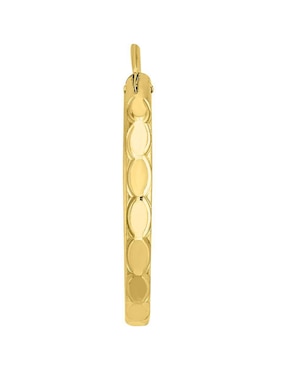 Arracada individual Joyería M de Leon de oro 10 K con acabado brillante zirconia