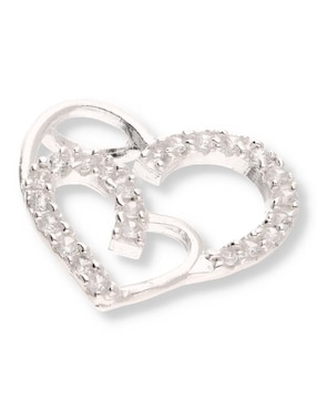Dije de corazón Enjoya Love de plata p 925 circonita
