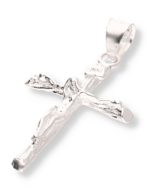 Dije de cruz Enjoya Cristo de plata P 925