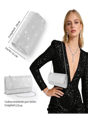 Aretes, collar y pulsera Belug cristal