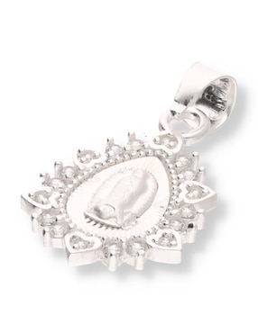 Dije de gota Enjoya Religioso Virgen de Guadalupe de plata P 925