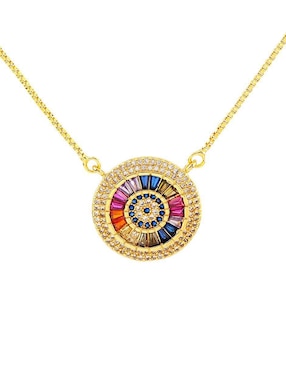 Collar Yoiko Halo con acabado baño de oro18 K