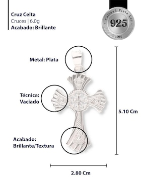 Dije de cruz Enjoya Cristo de plata P 925