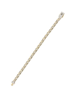 Pulsera Fonelli de oro con zirconia 14 K Fonelli Chain acabado pulido