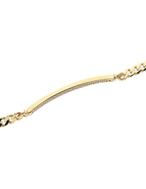 Esclava Fonelli de oro con zirconia 14 K Fonelli Chain acabado pulido