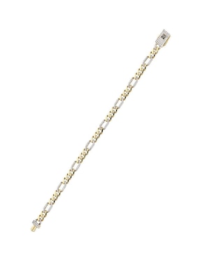 Pulsera Fonelli de oro con zirconia 14 K Fonelli Chain acabado pulido
