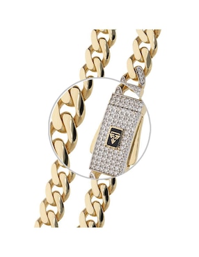 Pulsera Fonelli de oro con zirconia 14 K acabado pulido