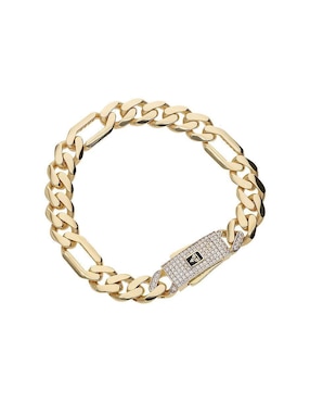 Pulsera Fonelli de oro con zirconia 14 K acabado pulido